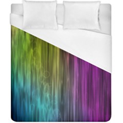 Rainbow Bubble Curtains Motion Background Space Duvet Cover (california King Size)