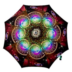 Space Star Planet Light Galaxy Moon Hook Handle Umbrellas (medium) by Mariart