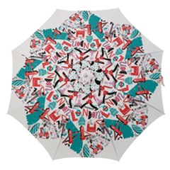 London Illustration City Straight Umbrellas by Mariart