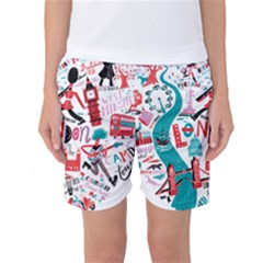 London Illustration City Women s Basketball Shorts