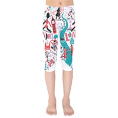 London Illustration City Kids  Capri Leggings 