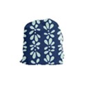 Star Flower Floral Blue Beauty Polka Drawstring Pouches (Medium)  View1