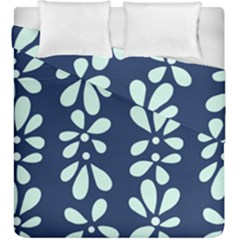 Star Flower Floral Blue Beauty Polka Duvet Cover Double Side (king Size) by Mariart