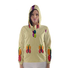 Spring Butterfly Wallpapers Beauty Cute Funny Hooded Wind Breaker (women) by Mariart