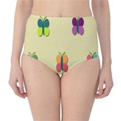 Spring Butterfly Wallpapers Beauty Cute Funny High-waist Bikini Bottoms by Mariart