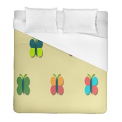 Spring Butterfly Wallpapers Beauty Cute Funny Duvet Cover (full/ Double Size) by Mariart