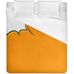 Star Line Orange Green Simple Beauty Cute Duvet Cover (california King Size)