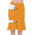 Star Line Orange Green Simple Beauty Cute Mermaid Skirt View1