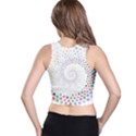 Prismatic Stars Whirlpool Circlr Rainbow Racer Back Crop Top View2