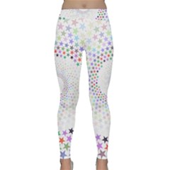 Prismatic Stars Whirlpool Circlr Rainbow Classic Yoga Leggings by Mariart