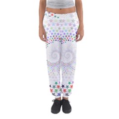 Prismatic Stars Whirlpool Circlr Rainbow Women s Jogger Sweatpants by Mariart