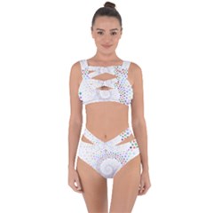 Prismatic Stars Whirlpool Circlr Rainbow Bandaged Up Bikini Set 