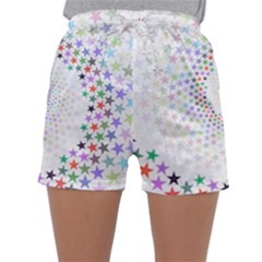 Prismatic Stars Whirlpool Circlr Rainbow Sleepwear Shorts