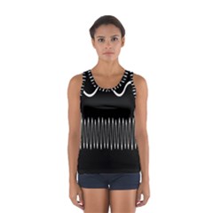 Style Line Amount Wave Chevron Sport Tank Top  by Mariart