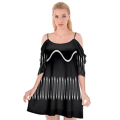 Style Line Amount Wave Chevron Cutout Spaghetti Strap Chiffon Dress by Mariart