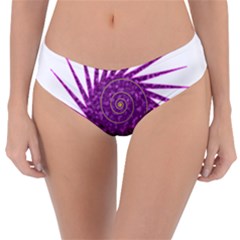 Spiral Purple Star Polka Reversible Classic Bikini Bottoms by Mariart