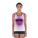 Spiral Purple Star Polka Sport Tank Top  View1