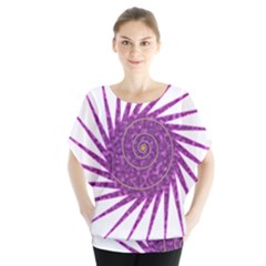 Spiral Purple Star Polka Blouse