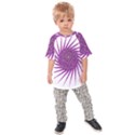 Spiral Purple Star Polka Kids Raglan Tee View1