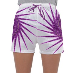 Spiral Purple Star Polka Sleepwear Shorts