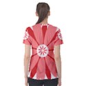 Sunflower Flower Floral Red Women s Sport Mesh Tee View2