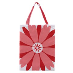 Sunflower Flower Floral Red Classic Tote Bag by Mariart