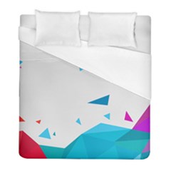 Triangle Chevron Colorfull Duvet Cover (full/ Double Size) by Mariart