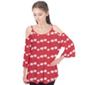 Sunflower Red Star Beauty Flower Floral Flutter Tees View1