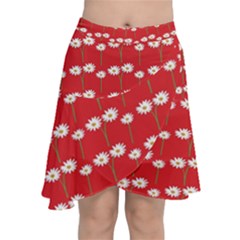 Sunflower Red Star Beauty Flower Floral Chiffon Wrap by Mariart