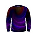 Striped Abstract Wave Background Structural Colorful Texture Line Light Wave Waves Chevron Kids  Sweatshirt View1