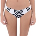 Triple Spiral Triskelion Black Reversible Hipster Bikini Bottoms View3