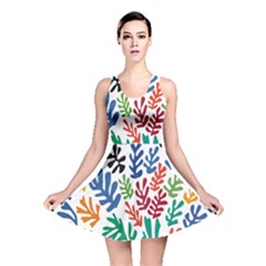 The Wreath Matisse Beauty Rainbow Color Sea Beach Reversible Skater Dress by Mariart