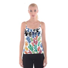 The Wreath Matisse Beauty Rainbow Color Sea Beach Spaghetti Strap Top by Mariart