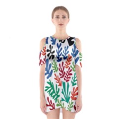 The Wreath Matisse Beauty Rainbow Color Sea Beach Shoulder Cutout One Piece by Mariart