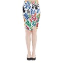 The Wreath Matisse Beauty Rainbow Color Sea Beach Midi Wrap Pencil Skirt View1