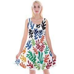 The Wreath Matisse Beauty Rainbow Color Sea Beach Reversible Velvet Sleeveless Dress by Mariart