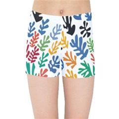 The Wreath Matisse Beauty Rainbow Color Sea Beach Kids Sports Shorts by Mariart