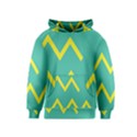 Waves Chevron Wave Green Yellow Sign Kids  Pullover Hoodie View1