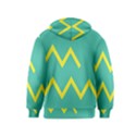 Waves Chevron Wave Green Yellow Sign Kids  Pullover Hoodie View2