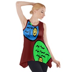 Version Colors Transparent Elements Emoticons Alpha Transparency Side Drop Tank Tunic by Mariart