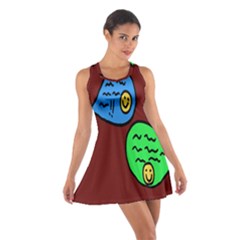 Version Colors Transparent Elements Emoticons Alpha Transparency Cotton Racerback Dress by Mariart