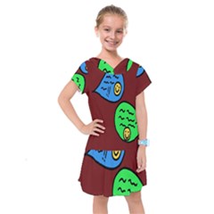 Version Colors Transparent Elements Emoticons Alpha Transparency Kids  Drop Waist Dress