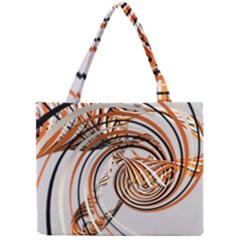 Splines Line Circle Brown Mini Tote Bag by Mariart