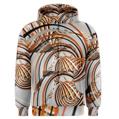 Splines Line Circle Brown Men s Zipper Hoodie