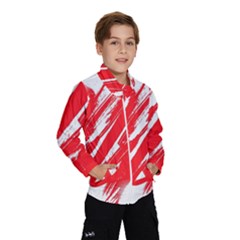 Valentines Day Heart Modern Red Polka Wind Breaker (kids)