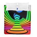 Twisted Motion Rainbow Colors Line Wave Chevron Waves Duvet Cover Double Side (Full/ Double Size) View1