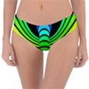 Twisted Motion Rainbow Colors Line Wave Chevron Waves Reversible Classic Bikini Bottoms View1