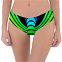 Twisted Motion Rainbow Colors Line Wave Chevron Waves Reversible Classic Bikini Bottoms View3