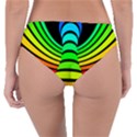 Twisted Motion Rainbow Colors Line Wave Chevron Waves Reversible Classic Bikini Bottoms View4