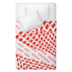 Waves Wave Learning Connection Polka Red Pink Chevron Duvet Cover Double Side (single Size) by Mariart